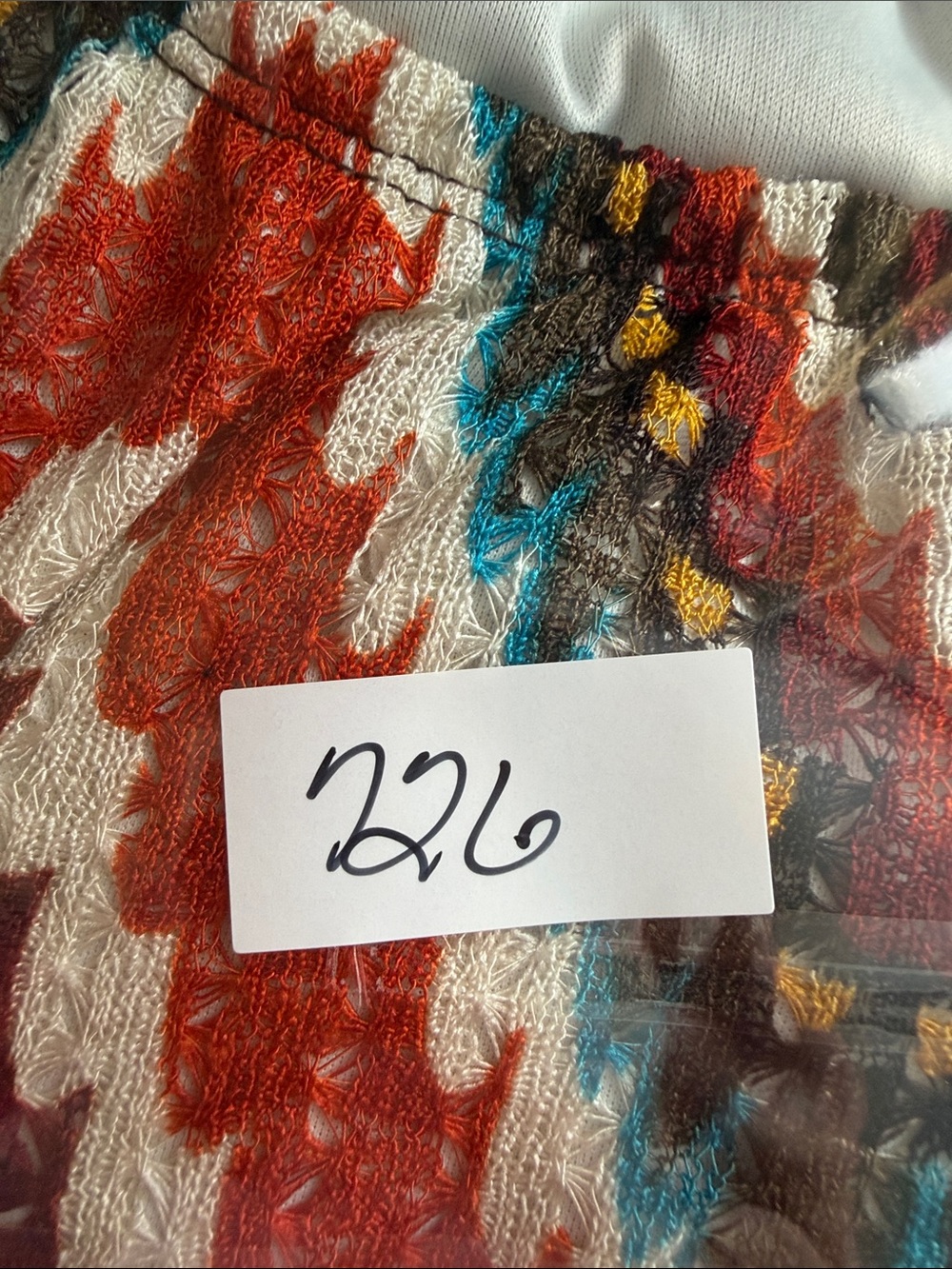Boho Chevron Bell Sleeve Tunic Dress XL Colorful Fall Southwestern Festival - Picture 7 of 7
